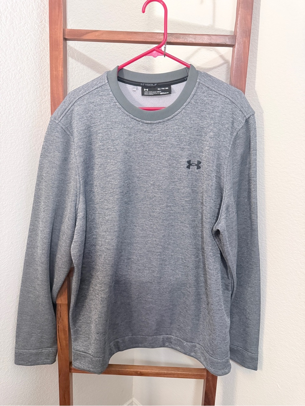 Under Armour Golf Men's Gray Crewneck ColdGear Sweater